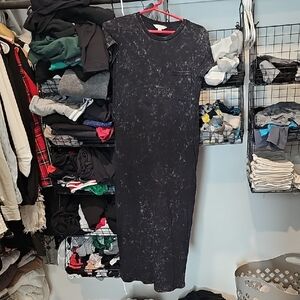 Time and Tru Black Midi Dress